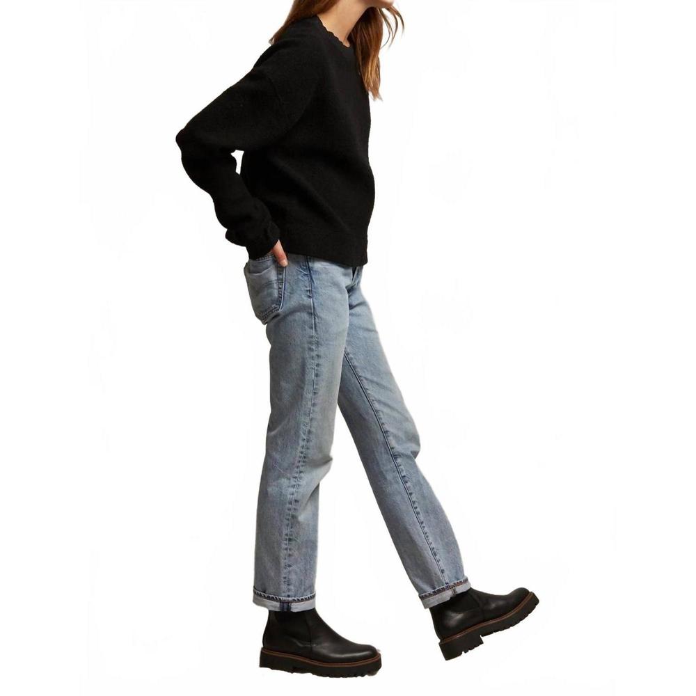 NEW PERFECTWHITETEE mayer inside-out fleece sweatshirt in true black - Picture 3 of 5